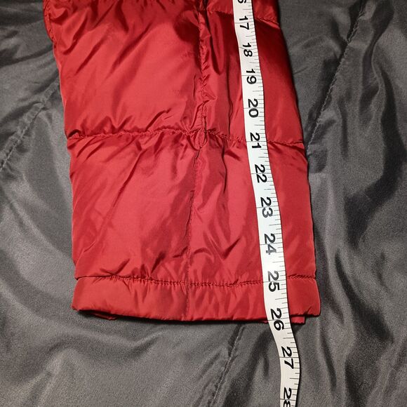 Eddie Bauer Goose Down Large Puffer Jacket Red Quilted Ripstop USA MCM Clean - Picture 8 of 16